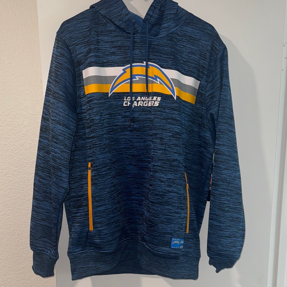 Los Angeles Chargers Navy and Yellow Hoodie
